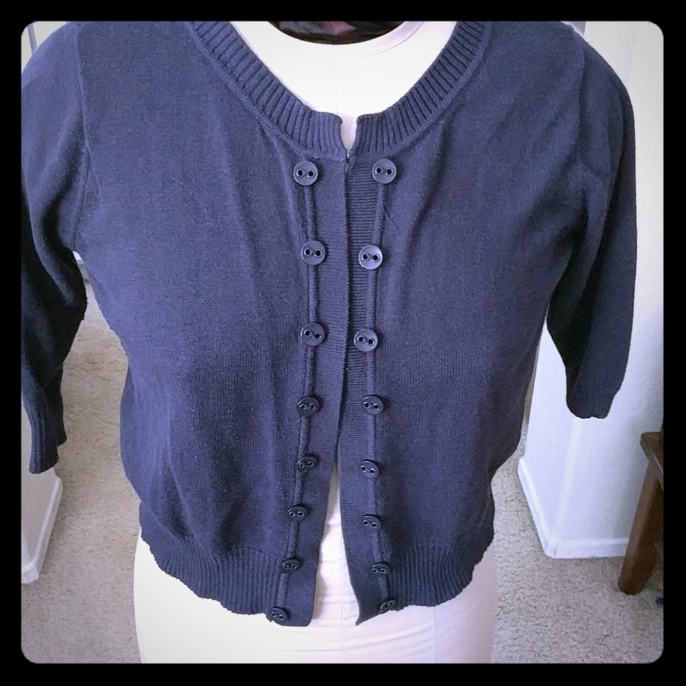 Torrid Navy cardigan